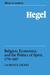 Hegel: Religion, Economics, and the Politics of Spirit, 1770 1807