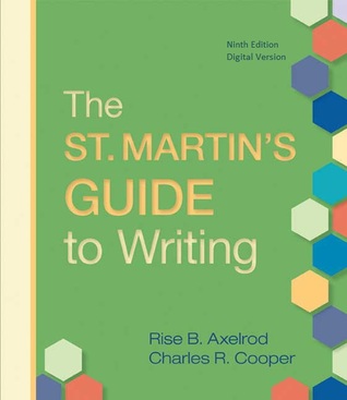 st martins guide to writing The st martin's guide to read more about students, writing, essay, chapter, class and activity. st martins guide to writing The st martin's guide to read more about students, writing, essay, chapter, class and activity.